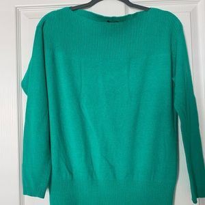 Ann Taylor Green Sweater S EUC